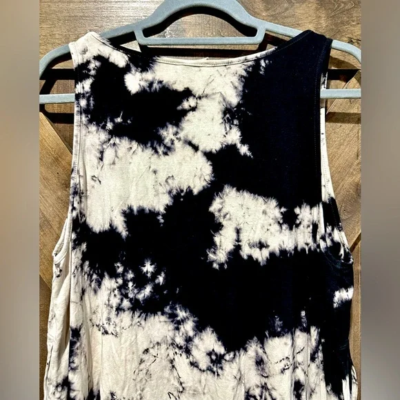 EUC Blue Buttercup Tie Dye Tiered Fringe Tank Top Sz L - Picture 3 of 13